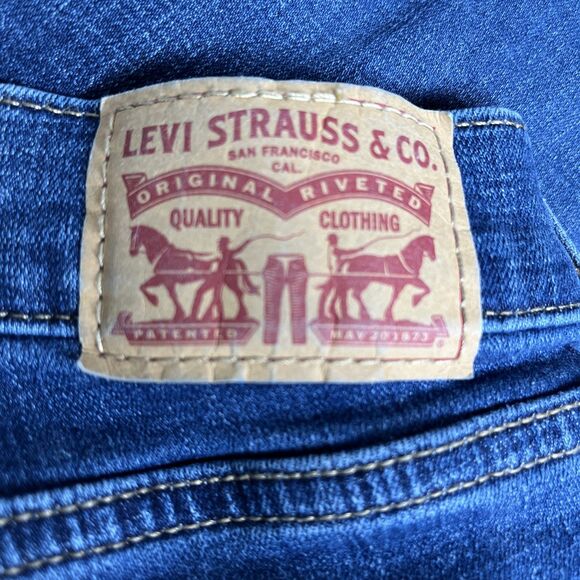 Levi's Classic Bootcut Jeans Women's Size 12 Blue denim‎ Stretch 34x28 - Picture 5 of 13